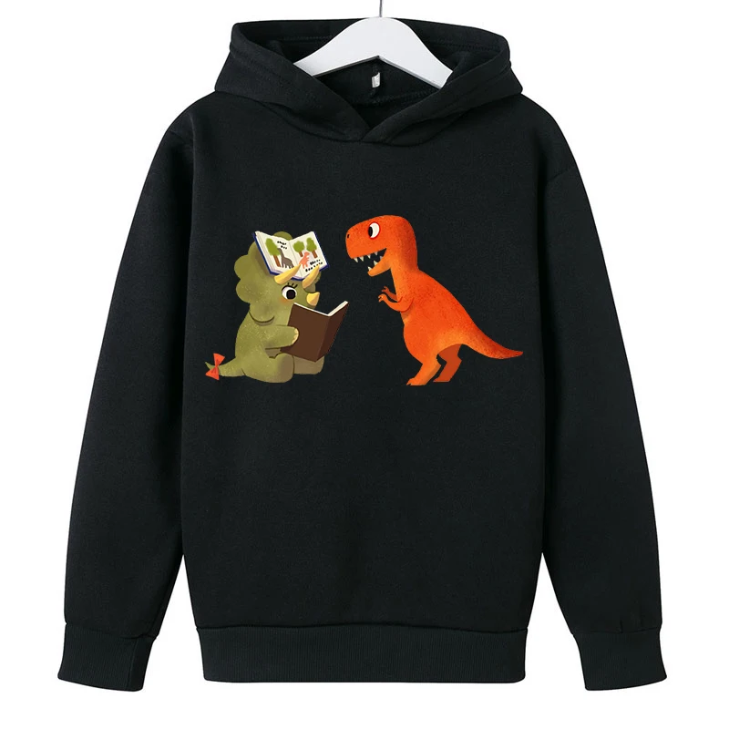 

Fashion reading lover Print Boys Girls Hoodies Sweatshirts Spring Autumn Cartoon Children book lover Hoody Kids Casual Tops 2022