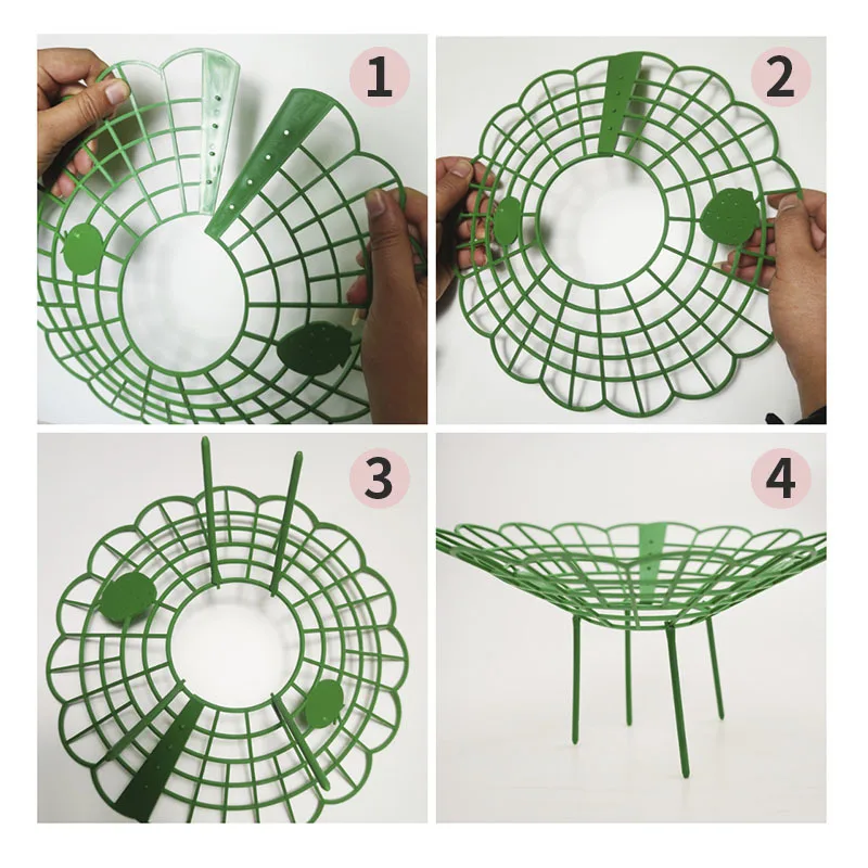 5101520pcs strawberry stand frame holder green climbing trellis home garden vine pillar lightweight plant fruit support free global shipping