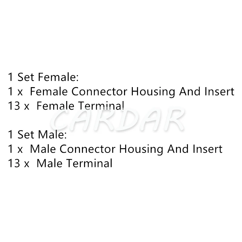 1 компл. 13 контактов серия 2 автомобильный проводной разъем Автомобильный штекер