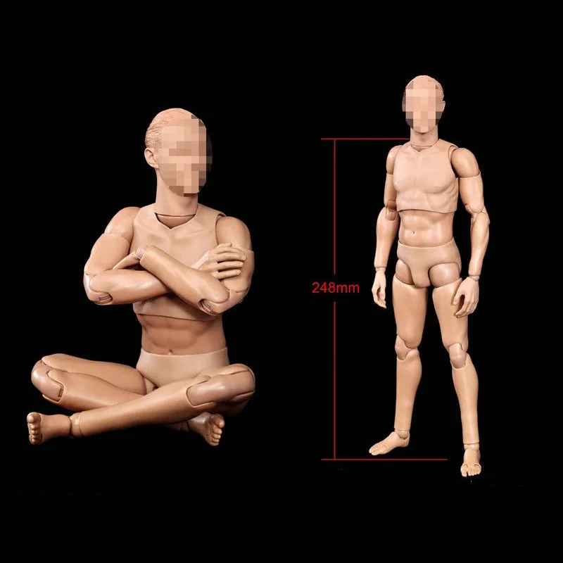 

DID OA60002 High 25CM 1/6 Scale Male Soldier Flexible Half Rubberized A Type Body Figures Standard Ver Model for 12'' Action Toy