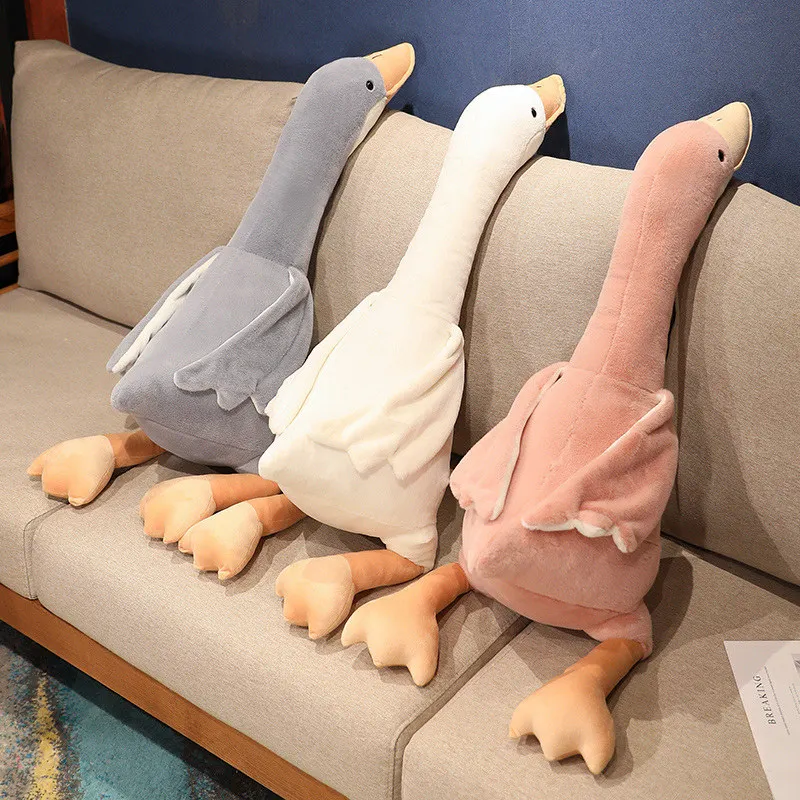 

40-100CM Kawaii Cartoon Anime Animal Goose Duck Plush Toy Pillow Soft Sofa Cushion Cute Baby Girlfriend Birthday Holiday Gift