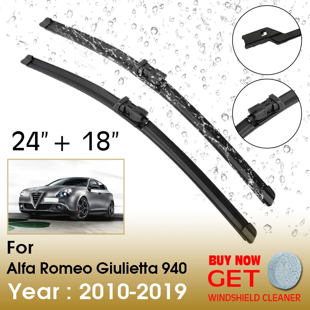 

Car Wiper For Alfa Romeo Giulietta 940 24"+18" 2010-2019 Front Window Washer Windscreen Windshield Wipers Blades Accessories