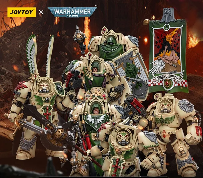 Фото JT Dark Source Warhammer 40K Dark Angel Deathwing Knight Warriors 6-местная группа 1:18 подвижные солдаты №2