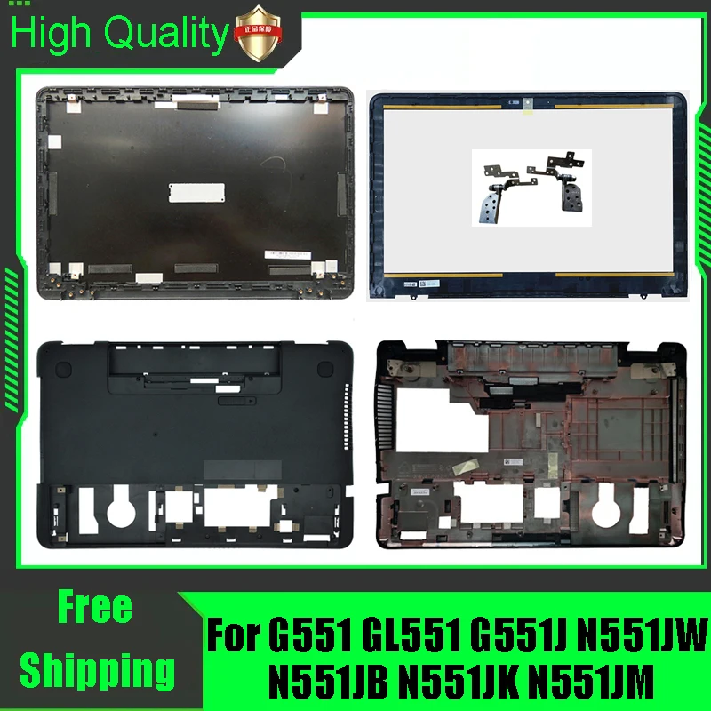 Фото Для ASUS G551 GL551 G551J N551JW N551JB N551JK N551JM задняя крышка ноутбука задняя верхняя крышка передняя панель нижняя часть корпуса корпуса №1