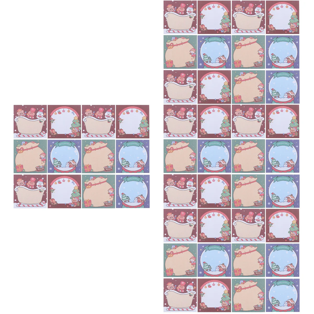 

Memo Sticky Paper Note Pads Pad Notes Christmas Stickers Bookmark Stickernotepad Post Novelty Page Markers Cute List Do Mini