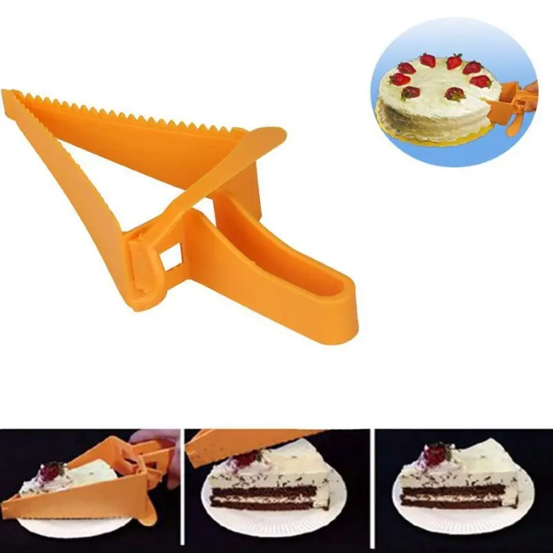 

1Pcs DIY Creative Cake Cutter Kitchen Practical Cake Triangle Cut Cake Divider Used For Birthdays Family Parties Festivals Tool