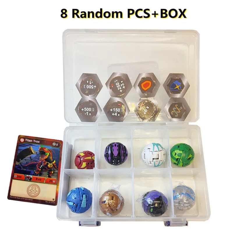 2/4/6/8/10/12 шт. пламя Единорог Bakuganes трансформации Beyblade Fusion с монстром шар гироскоп