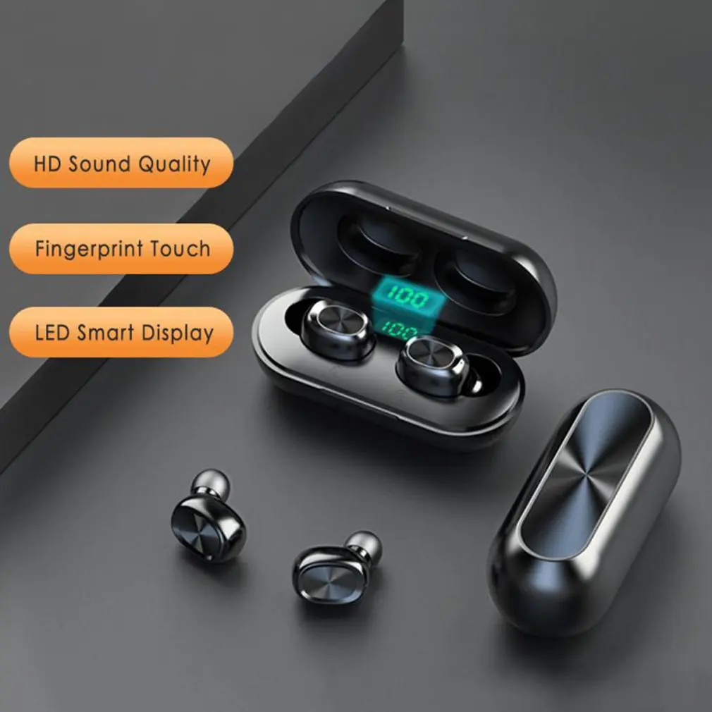 

B5 Bluetooth-compatible Earphone Wireless Headset Deep Bass Earbuds True Wireless Stereo Headphone Sport Earphones