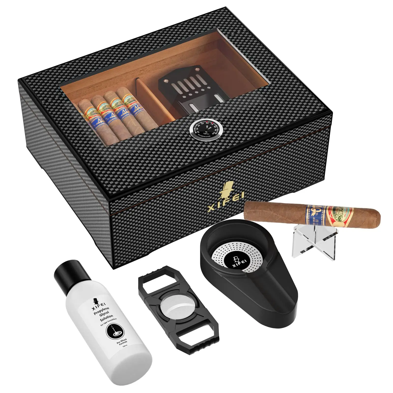 Humidor Solution Cigar Ashtray Cigar Stand Fiber Cigar Box F