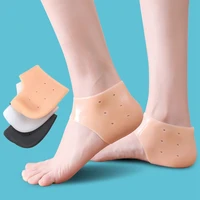 silicone heel protector protective sleeve heel spur pads for relief plantar fasciitis heel pain reduce pressure on heel 1 pair