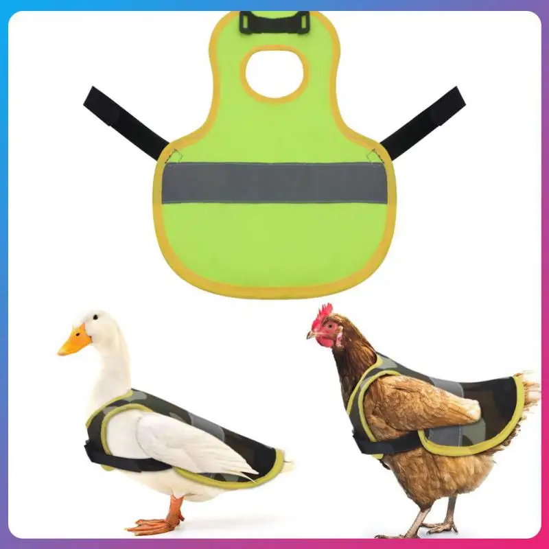 

Chicken Duck Reflective Vest Traction Clothing Pet Night Protective Goose Cold Protection Vest Apron Farm Animal Carriers