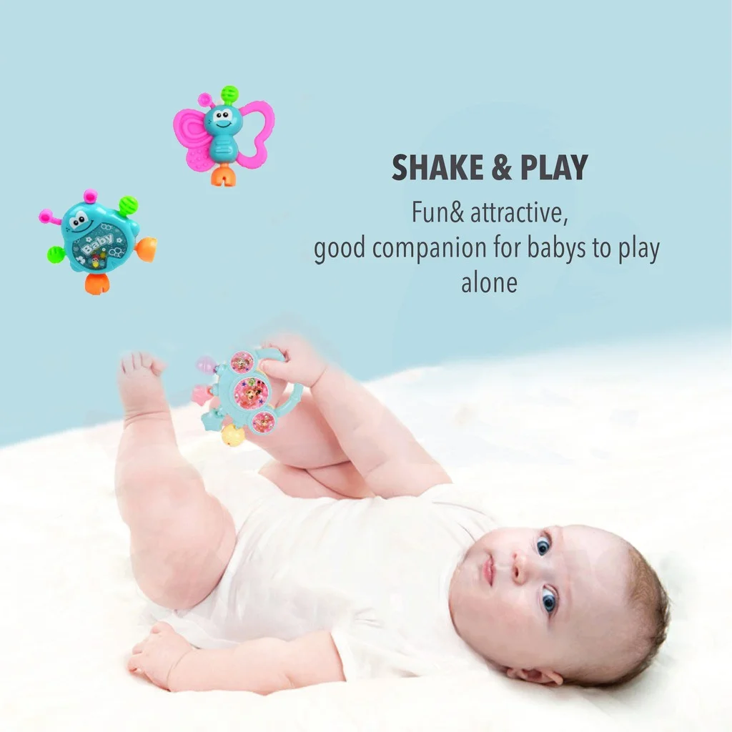 7pcs/Lot Infant Baby Toys Rattles Newborn Kids Hand Bell Children Developmental ABS Games Baby Toys 0-12 Months