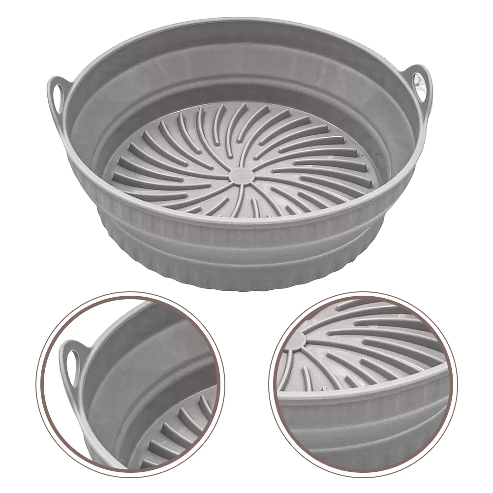 

Fryer Air Basket Silicone Mat Pan Liner Baking Pot Oven Trivet Pad Tray Cake Large Home Convenient Multi Pots Function Accessory