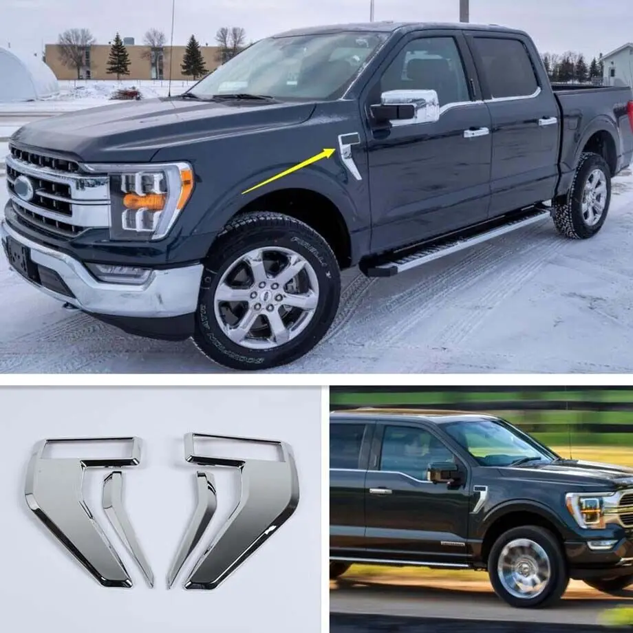 

4 шт., хромированные крылья для Ford F150 2021