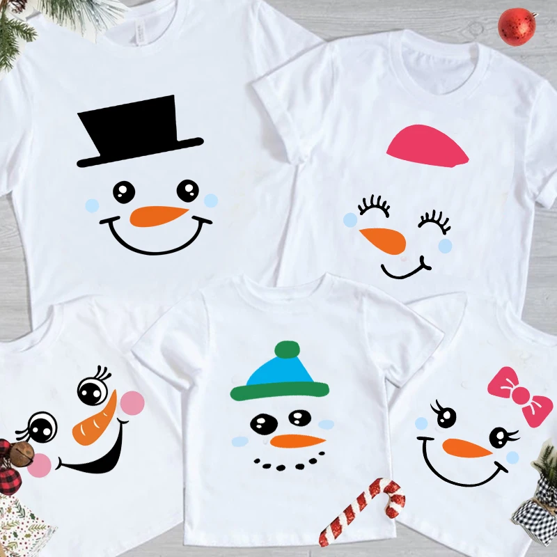 

Matching Christmas Family Shirts Snowman Matching Merry Christmas Shirts Kids Shirt Boy Girl Clothing Children Mom Baby Clothes