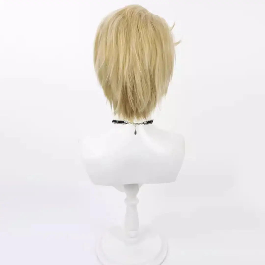 Люцифер Морнингстар WIG Аниме Косплей Парик для вечеринки Золотой короткий парик (art.: 3920d2abe4629) - 3920d2abe4629