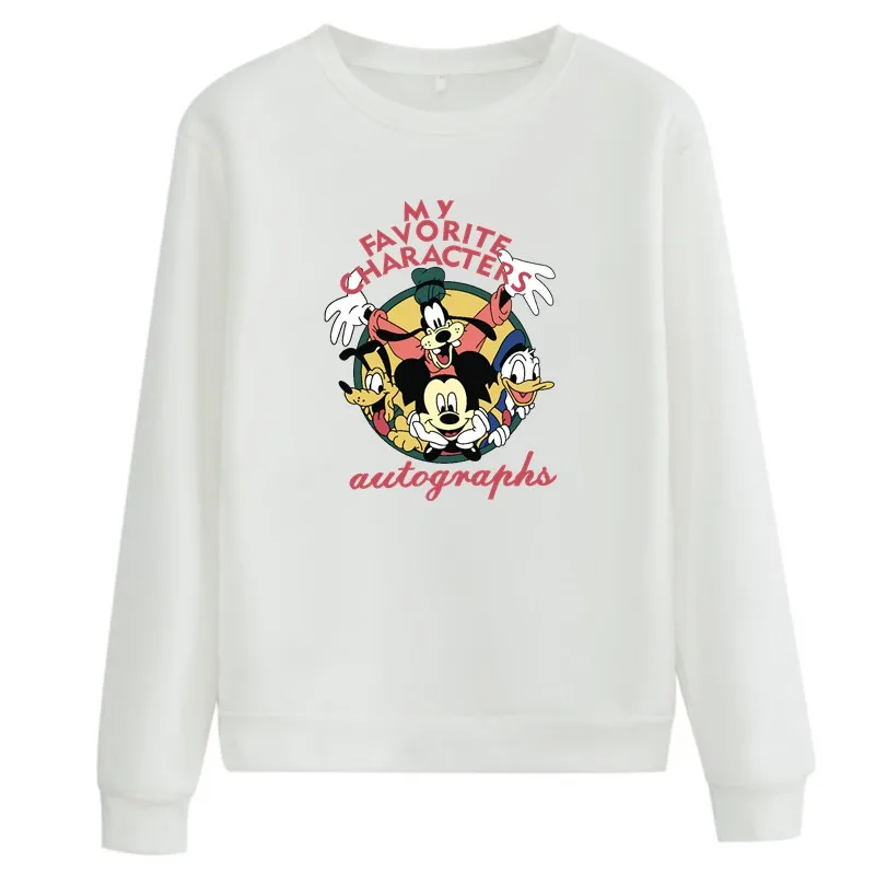 

Disney Anime Three Musketeers Oversized Hoodie Vetement Femme 2021 Autumn Winter Fleece Thick Warm Korean Fashion Sudadera Mujer