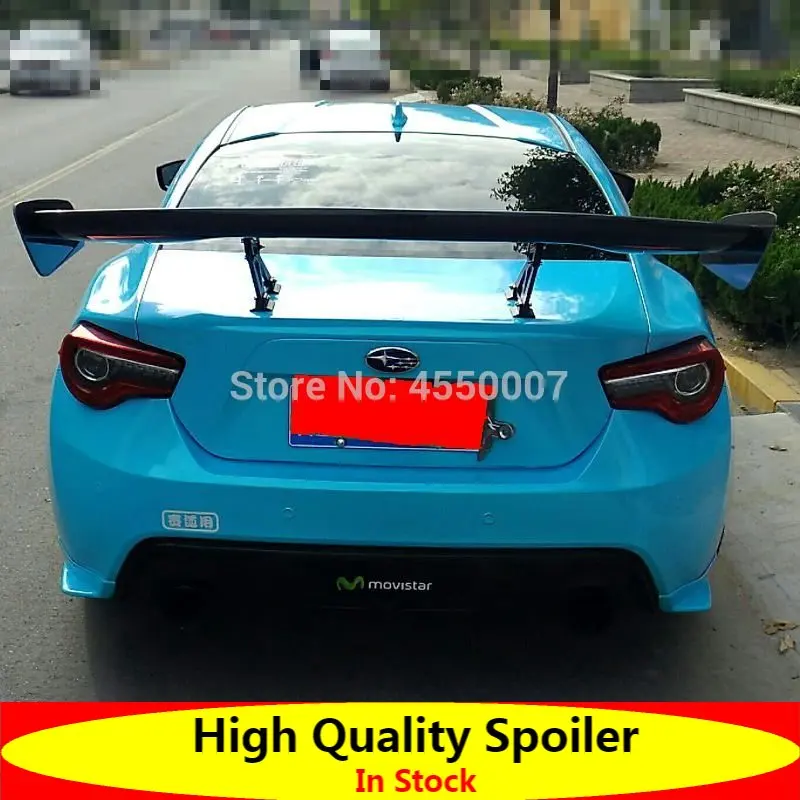 

For Subaru BRZ Toyota 86 GT86 2012-2021 ABS Plastic Material Unpainted Color Rear Roof GT Spoiler Wing Trunk Lip Boot Cover