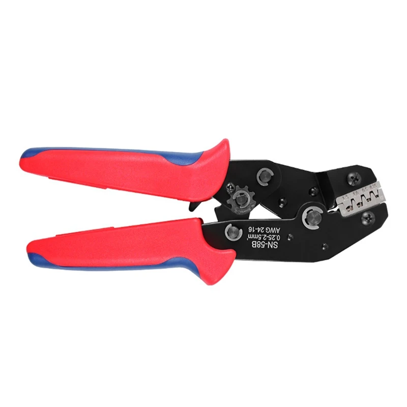 SN-58B TE JST Molex Terminal Wire Crimping Pliers 0.25-1.5MM2 Non-Insulated Open Barrel Crimper Tool