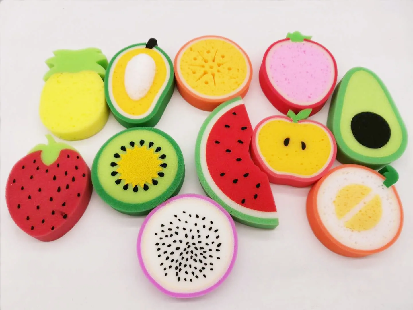 

Новый продукт, креативная мультяшная губка для ванны для детей с губкой для ванны с фруктами, силиконовая щетка для ванны