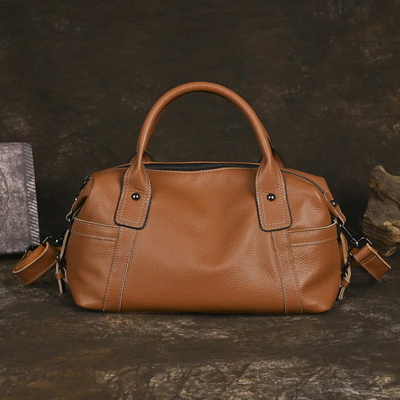 Универсальная женская сумка Johnature новинка 2024 однотонные сумки на плечо из