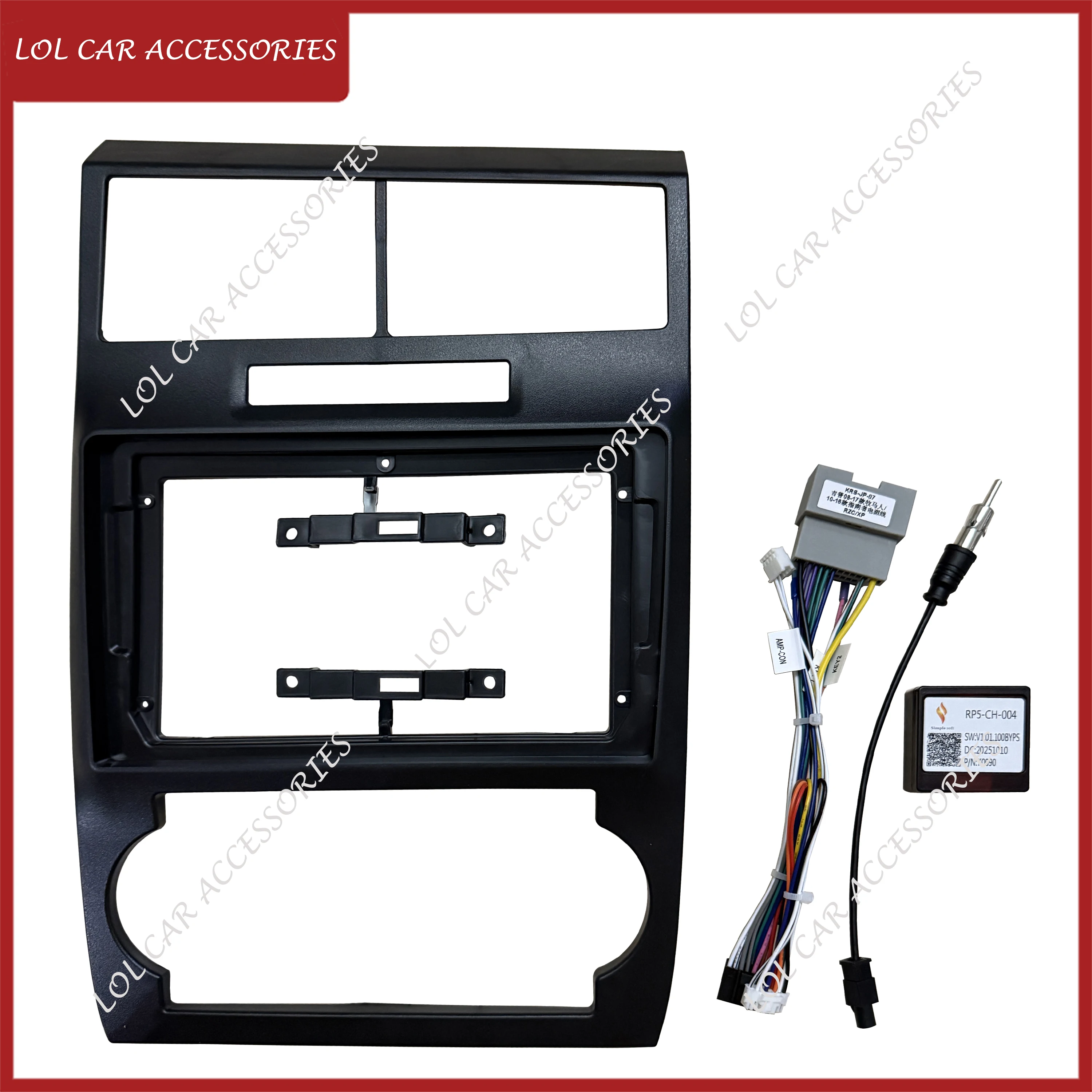 

9-дюймовая облицовка для Dodge Charger / Magnum 2005-2007, автомобильное радио, стерео, Android, MP5 плеер, GPS корпус, рамка, головное устройство, крышка приборной панели