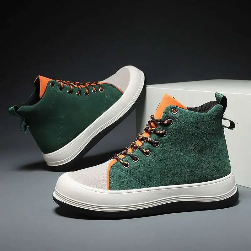 

Men's High Top Martin Boots Snow Boots England Boots Cotton Shoes