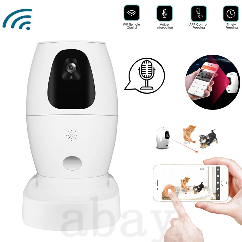 

0.5L Smart Automatic Dog Cat Feeder Vedio Camera WiFi APP Puppy Small Animals Timing Feeding Bowl Remote Control Pet Laser Toy