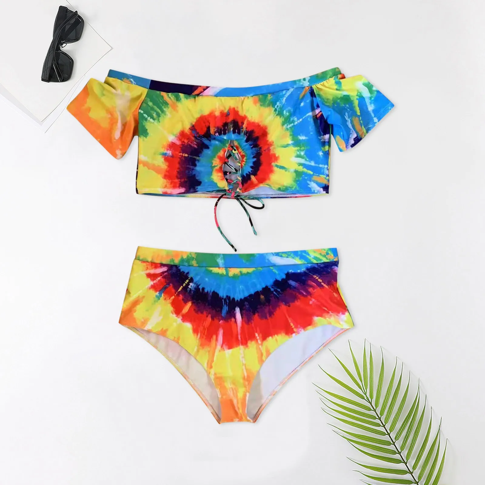 Женский сексуальный купальник-танкини летний купальник большого размера с