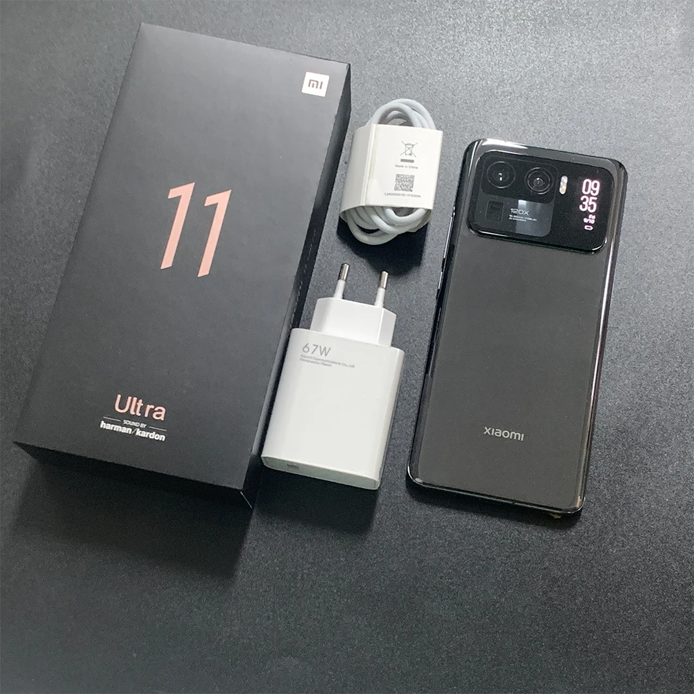 Global ROM Xiaomi 11 Ultra 5G Mobile Phone Snapdragon 888 50MP Triple Cameras 120HZ AMOLED Display 5000mAh Smartphone