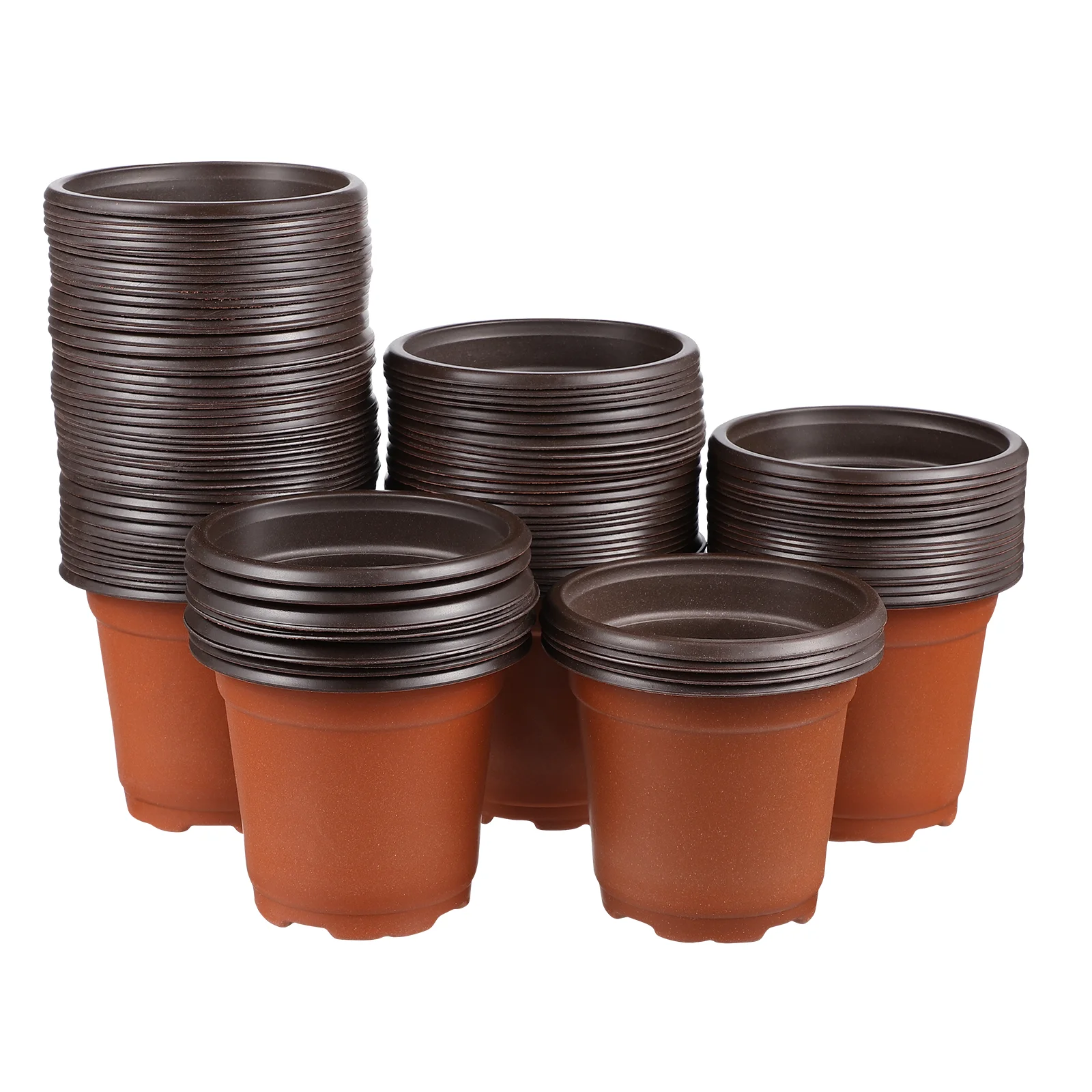 

100 Pcs Houseplants Plastic Pots Pot Pot Succulent Bowl Potted Potss Home Simple Pots Plastic Potss Plants Containers