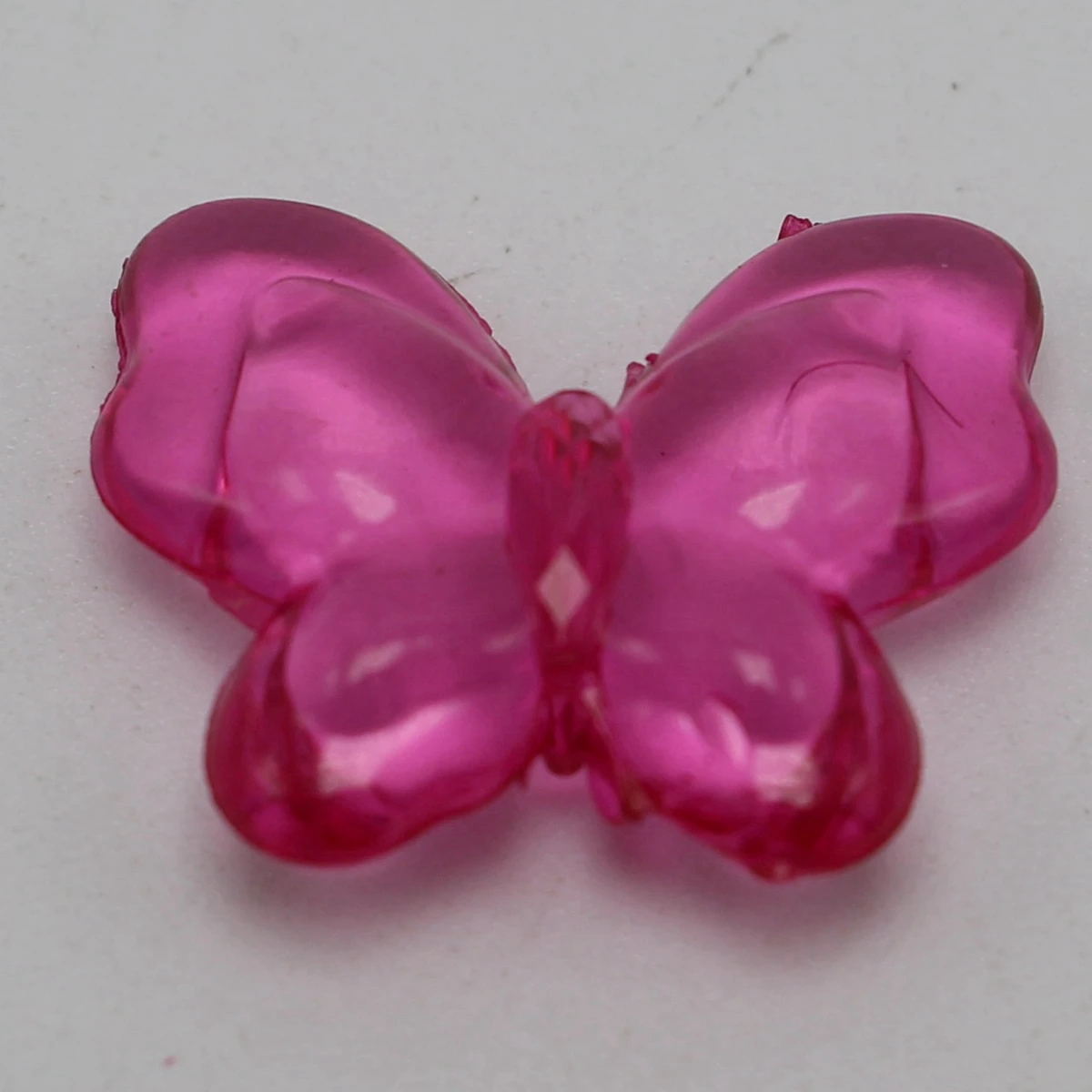 

30 Mixed Colour Transparent Acrylic Smooth Butterfly Charm Beads 29X21mm