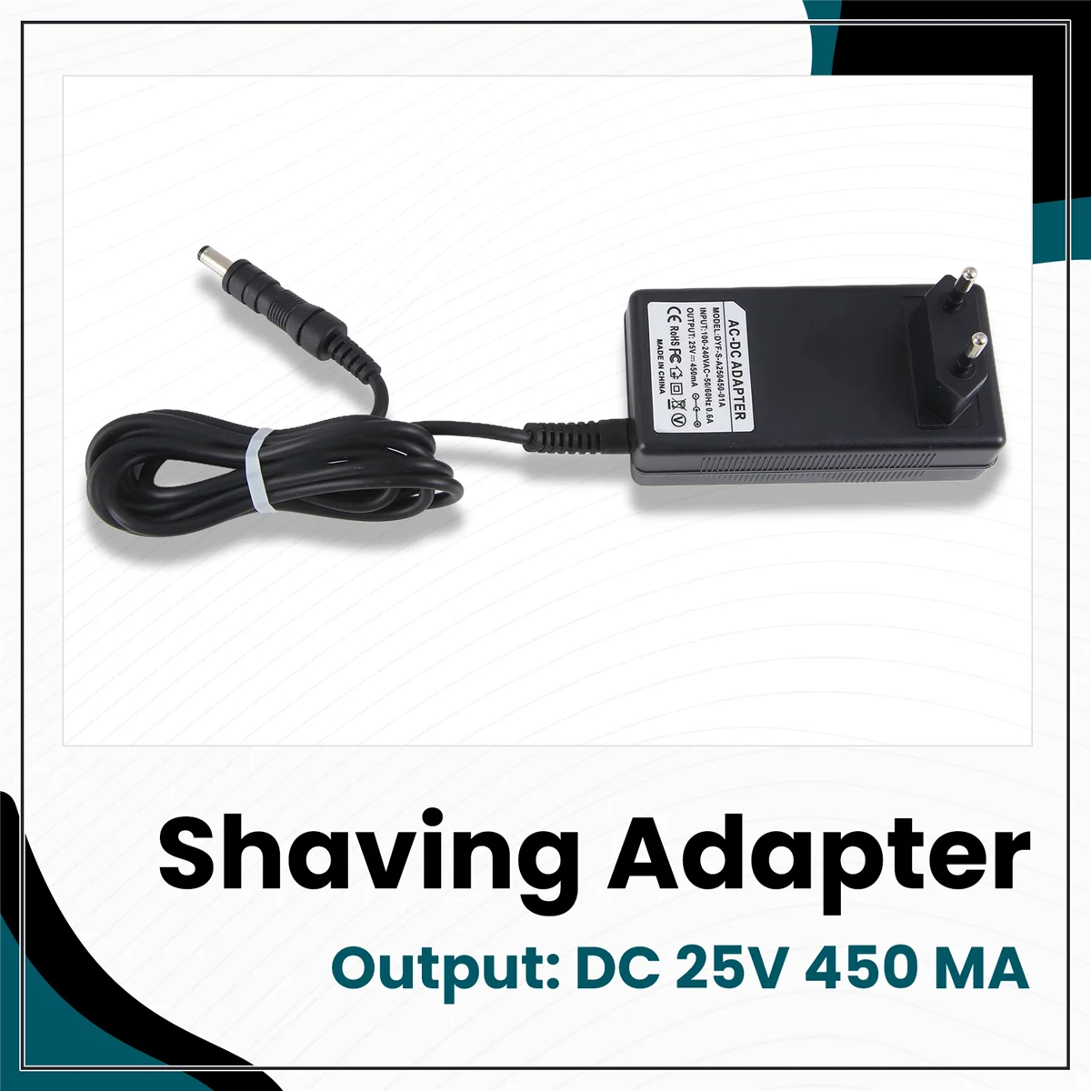 Фото Новый адаптер, совместимый с пылесосом Philips FC6331 FC6333 FC6402 FC6401 FC6405 FC6168 PowerPro Aqua Duo, зарядное устройство 25 В, вилка европейского стандарта №5