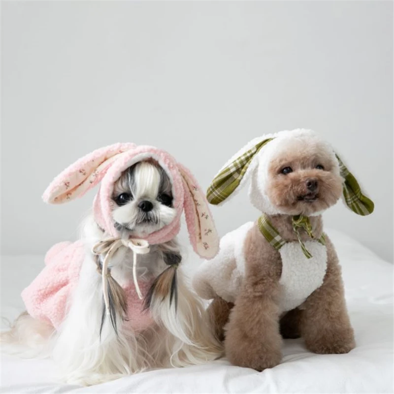 

Pets Dogs Clothes Winter Cute Rabbit Style Puppy Apparel