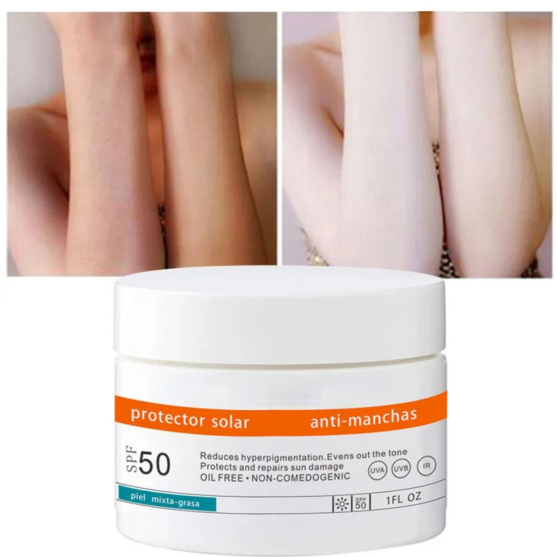 

SPF50+ Facial Sunscreen Moisturizing Sun Protection Anti-Aging Solar Blocker for Face Protector Whitening Foundation Sun Cream
