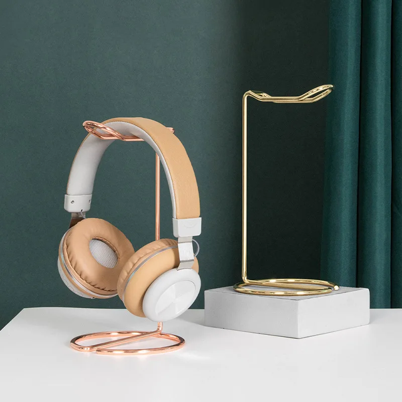 

Plating Headphone Stand,Stainless Steel Gaming Headset Holder,Display Rack Hanger Bracket,Simple Design,Durable,Stablize,Pesktop