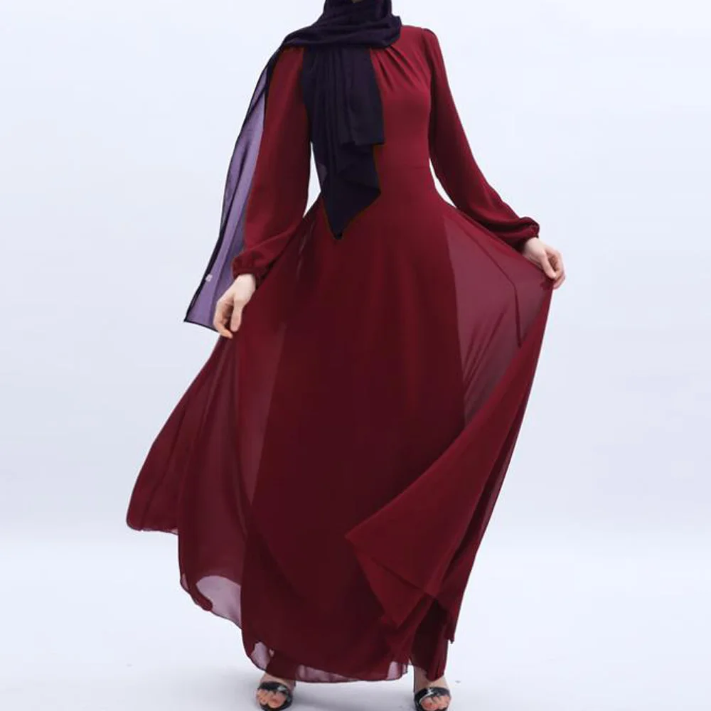 Фиолетовый Кафтан Абая Дубай мусульманское платье халат кафтан Марокканская