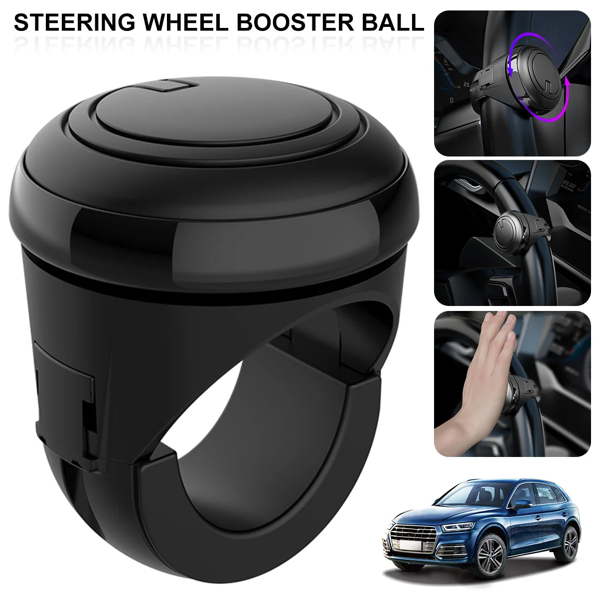

Car Steering Wheel Spinner Knob Universal Non-slip Steering Wheel Booster Spinner Knob 360° Rotation Car Turning Ball Handle