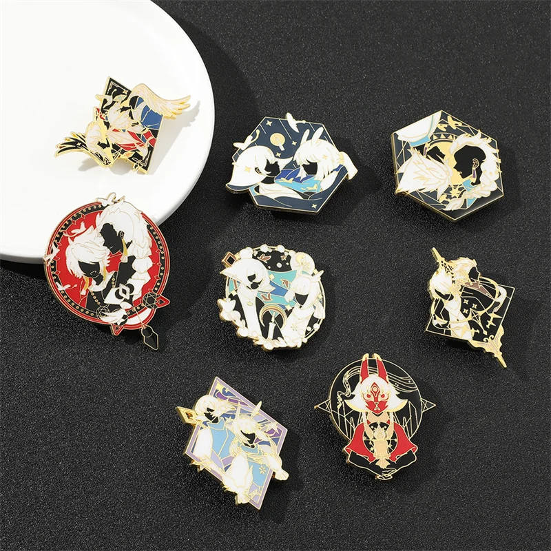 

Cartoon Anime Sky Children of Light Rhythm Prairie Shiratori Anime Metal Button Brooch Pins Medal Costume Souvenir Cosplay Gifts
