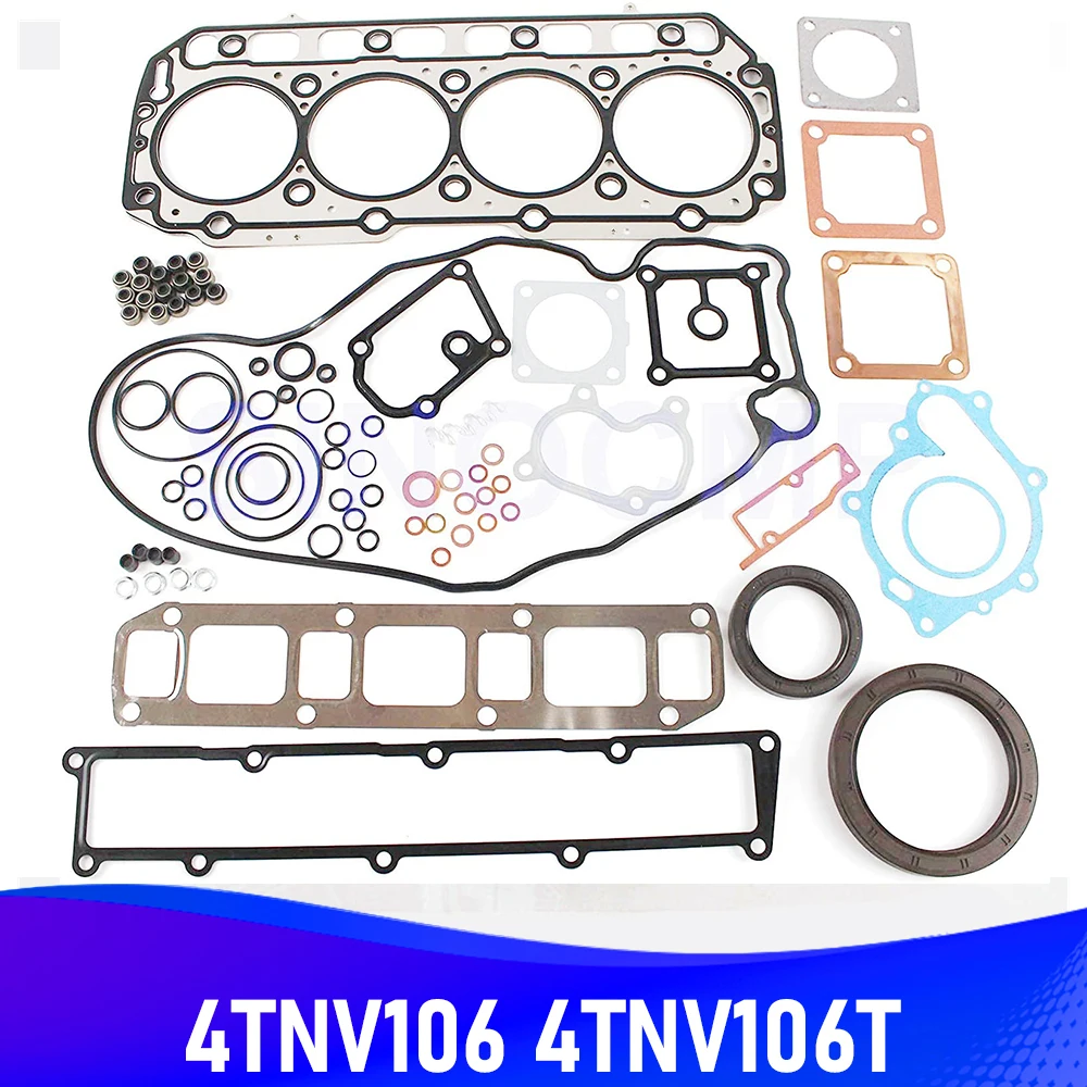 

4TNV106T-XTB 4TNV106 Overhaul Gasket Kit For Yanmar Engine Takeuchi TL150 loader Auto Parts