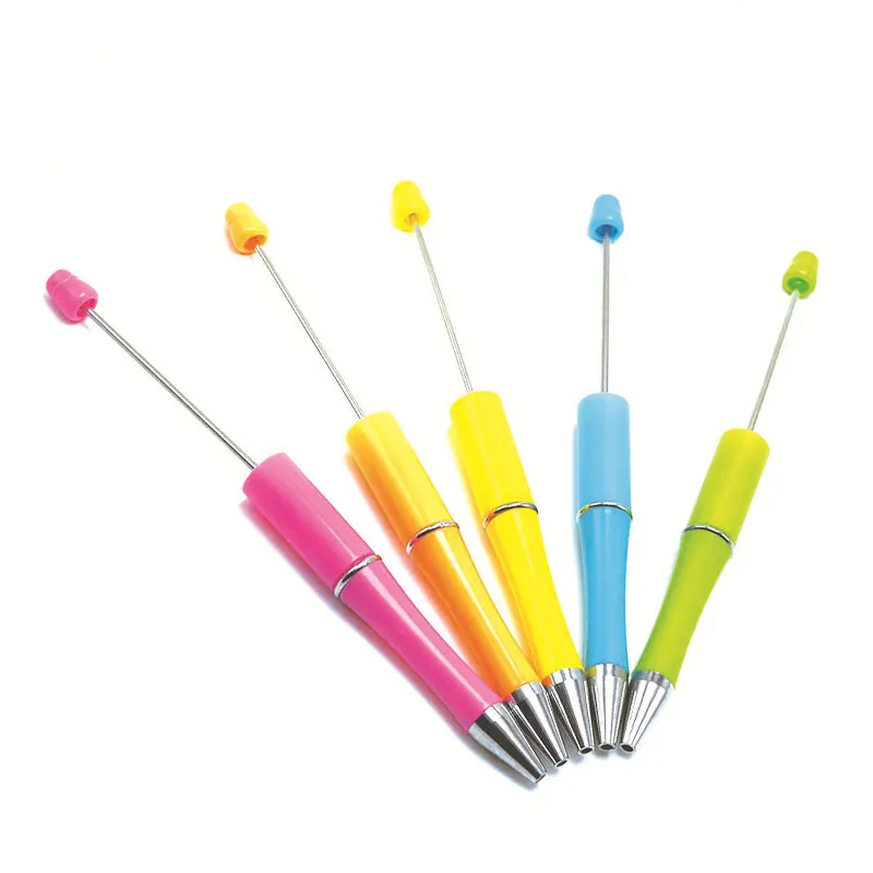 

Шариковая ручка с бисером, 100 шт., шариковые ручки с бисером, разноцветная шариковая ручка, цветные черные чернила, ручки с бисером для детей, ...