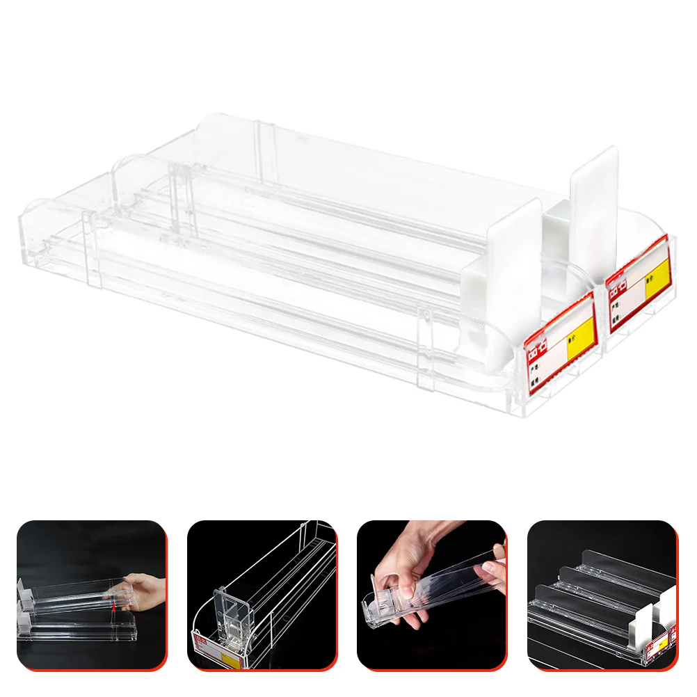 

Case Display Holder Rack Showcase Auto Push Stand Acrylic Candy Storage Automatic Pusher Gumswall Containermodel Clear Cigar