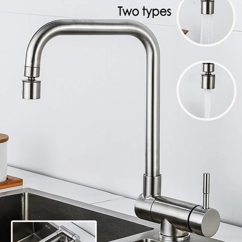2-модельный смеситель для кухонной мойки, складной вращающийся смеситель с одной ручкой, монтируемый на столешнице, смеситель для горячей и холодной воды, смеситель для умывальника