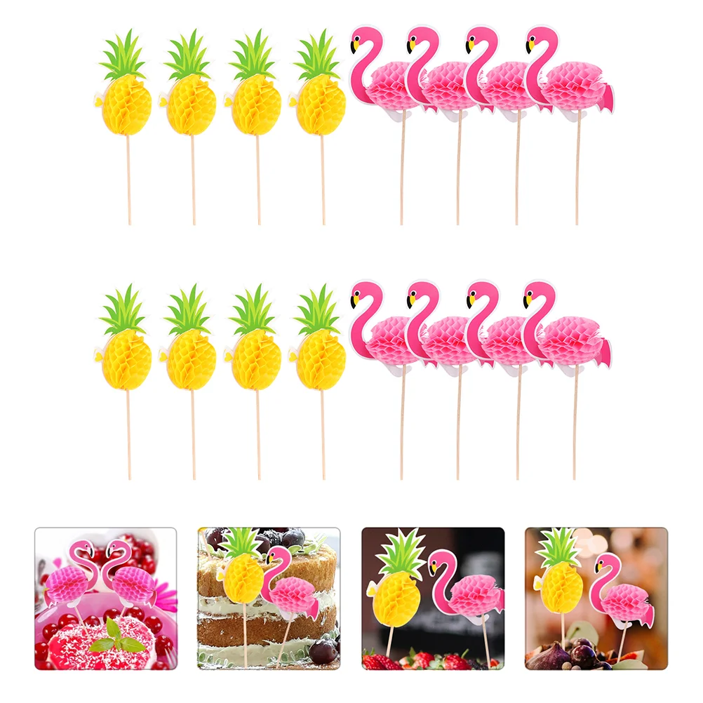 

50 pcs Lightweight Practical Beautiful Dessert Topper Baking Ornaments for Dessert Party