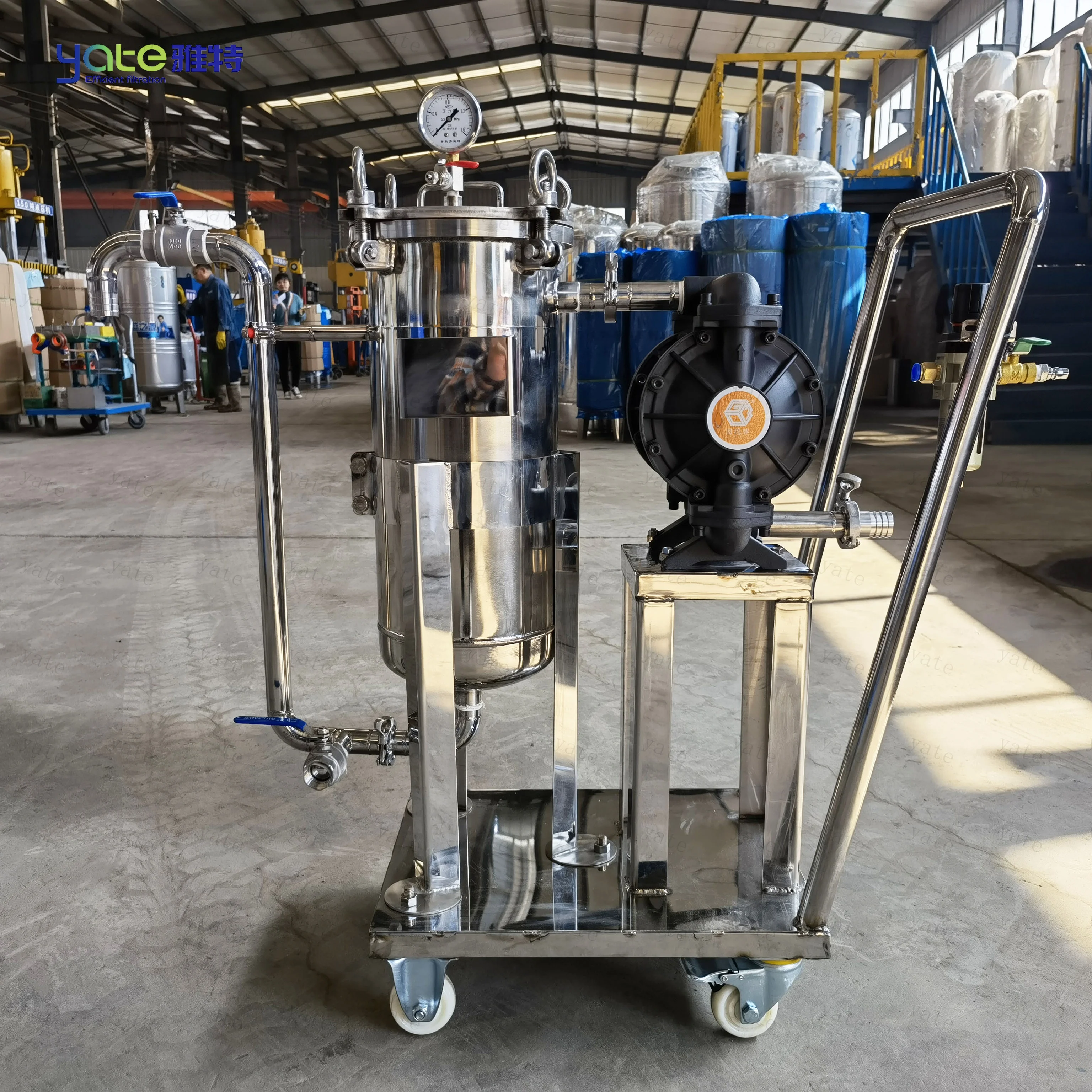 Оборудование для фильтрации жидкости химической промышленности Одиночный