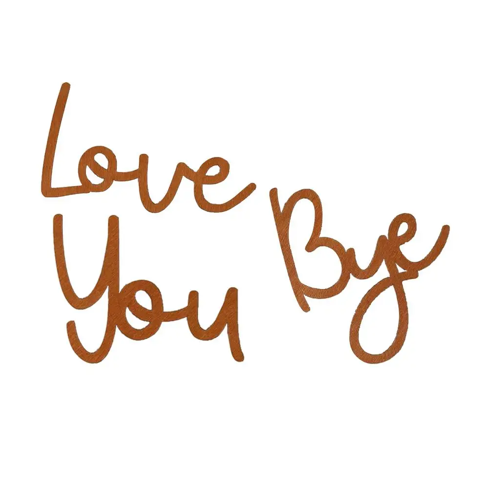 Деревянные буквы Love You Bye