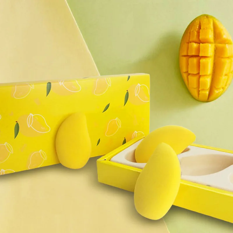 

Young Mango Sponge Mango Make Up Sponge Mango Beauty Blender Powder Puff Beauty Egg Dry and Wet Dual-use Beauty Tools