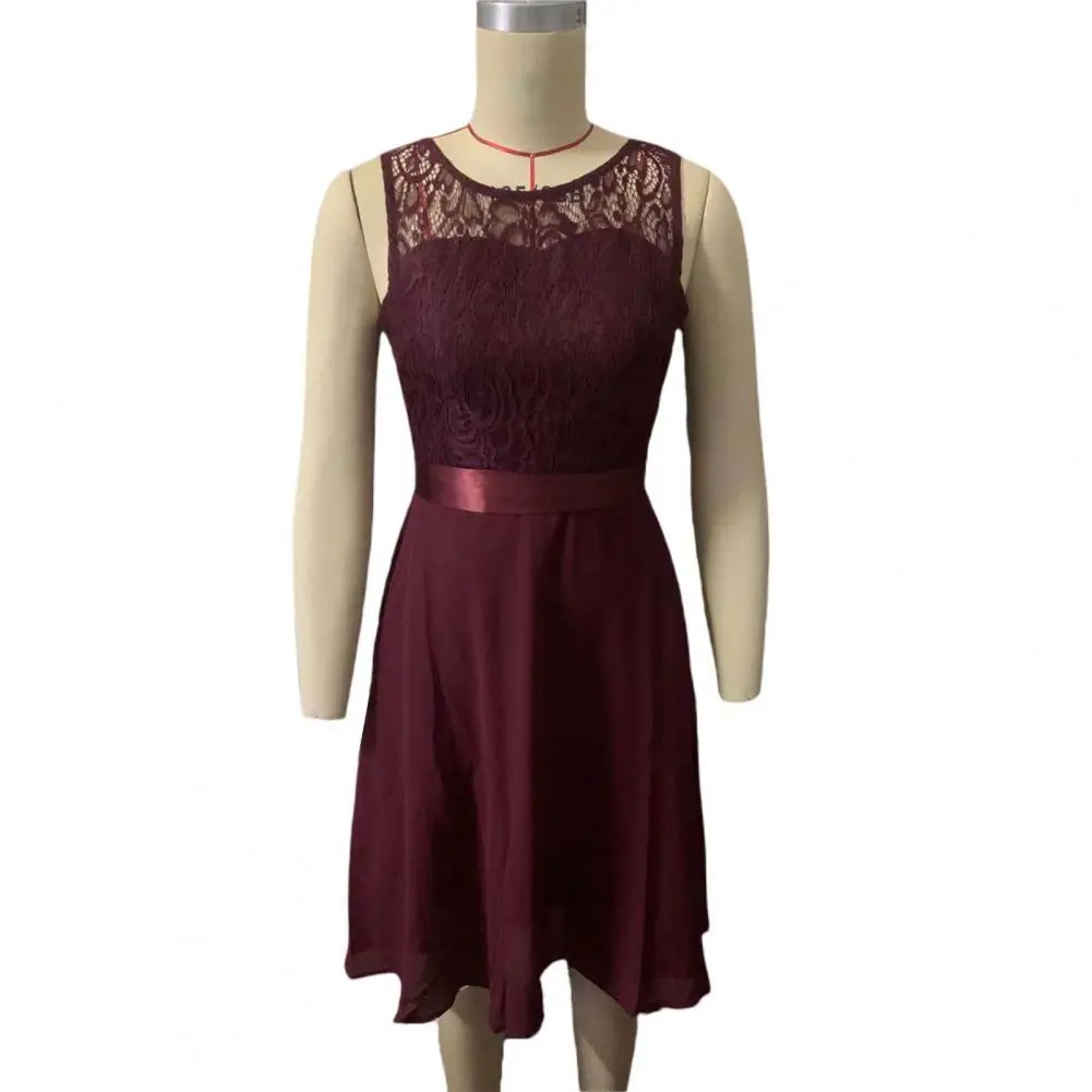 vestidos Formal Dress for Wedding Evening Hollow Out Lace Summer Crochet Large Hem Midi dresses for women 2023