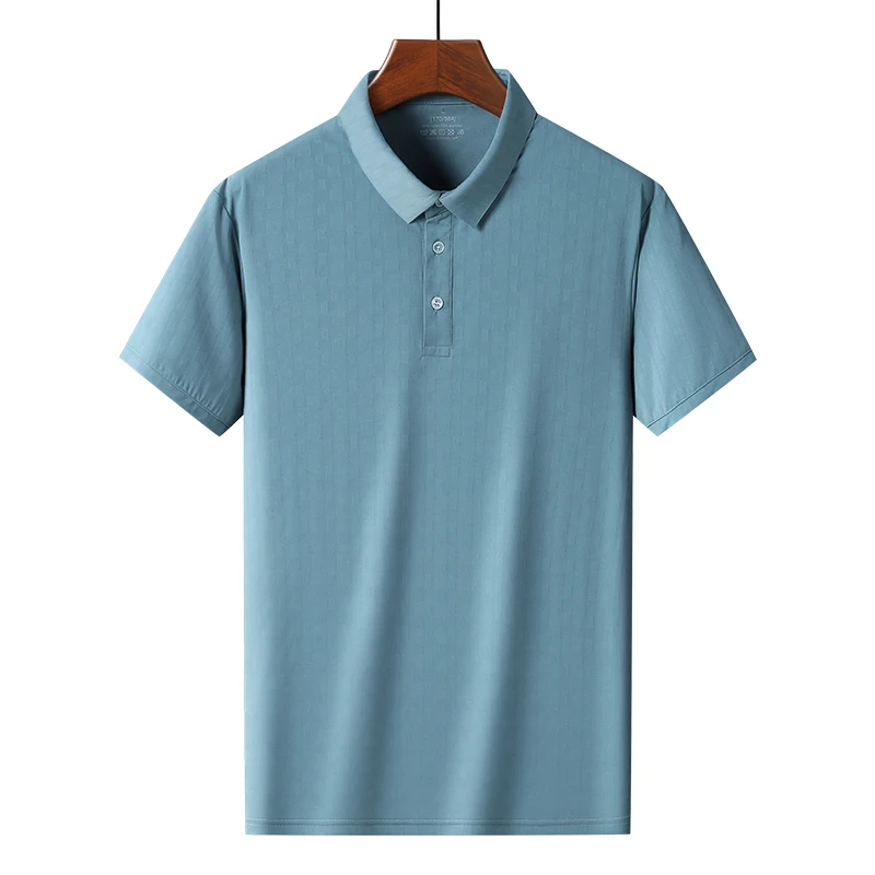 

Korean Style Men Polo Shirt Top Business Office Men Camisa Masculina Loose Solid Polo Shirt Plus Size Summer Casual Tops Tees