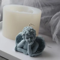 3d angel scented candle mold silicone perfume candles molds diy handmade craft soap fragrance making wax mould cake decorating
